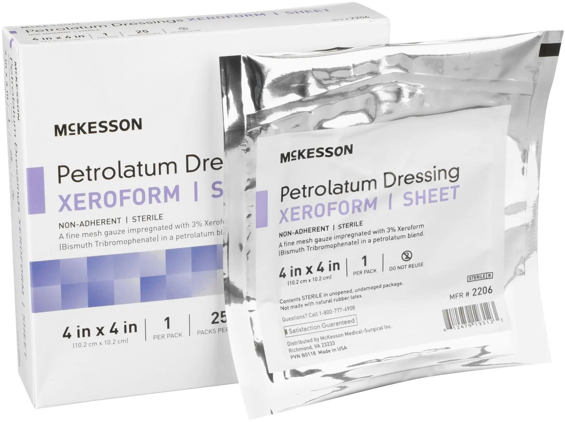 McKesson Petrolatum Dressings Xeroform Sheet