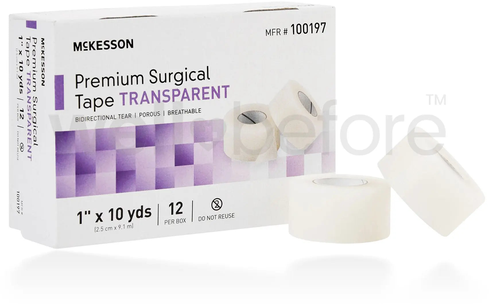McKesson Premium Surgical Tape Transparent