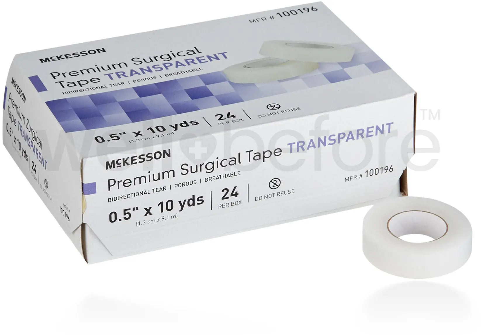 McKesson Premium Surgical Tape Transparent
