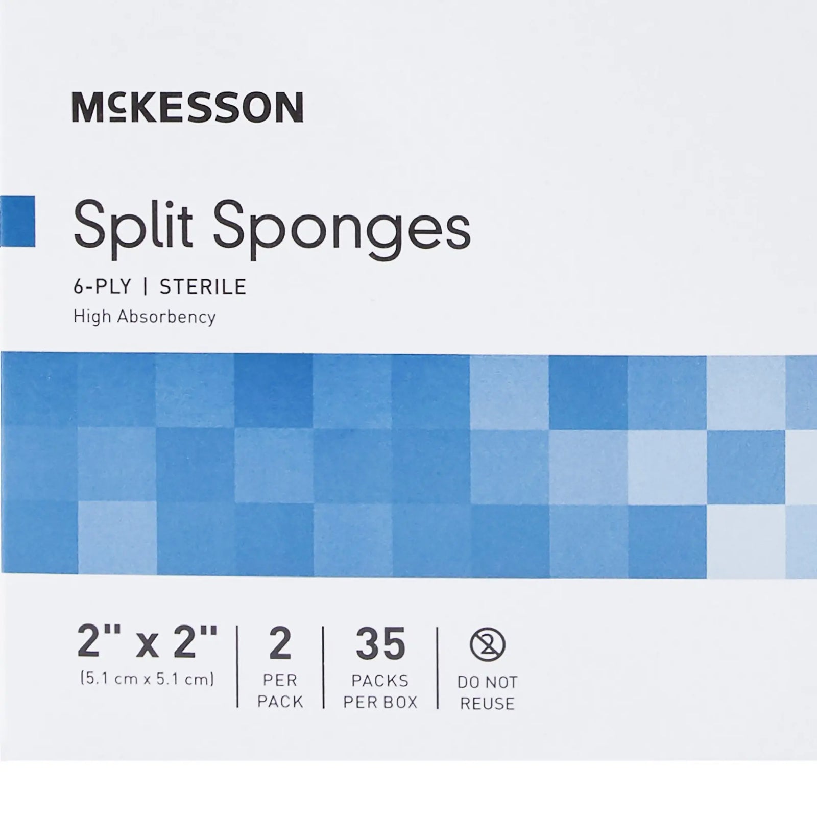McKesson Split Sponges Sterile