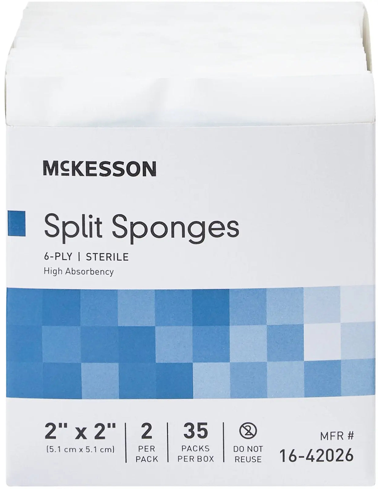 McKesson Split Sponges Sterile