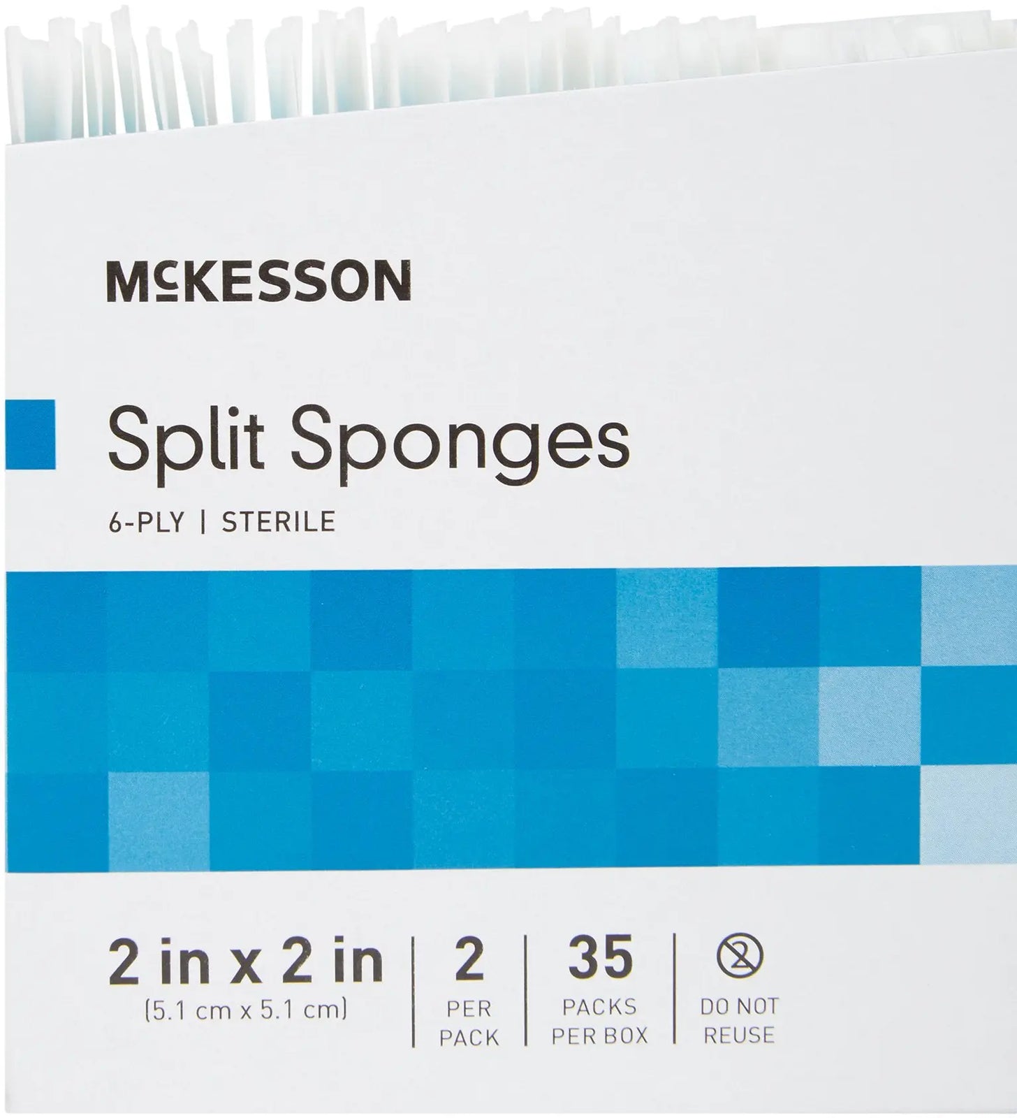 McKesson Split Sponges Sterile