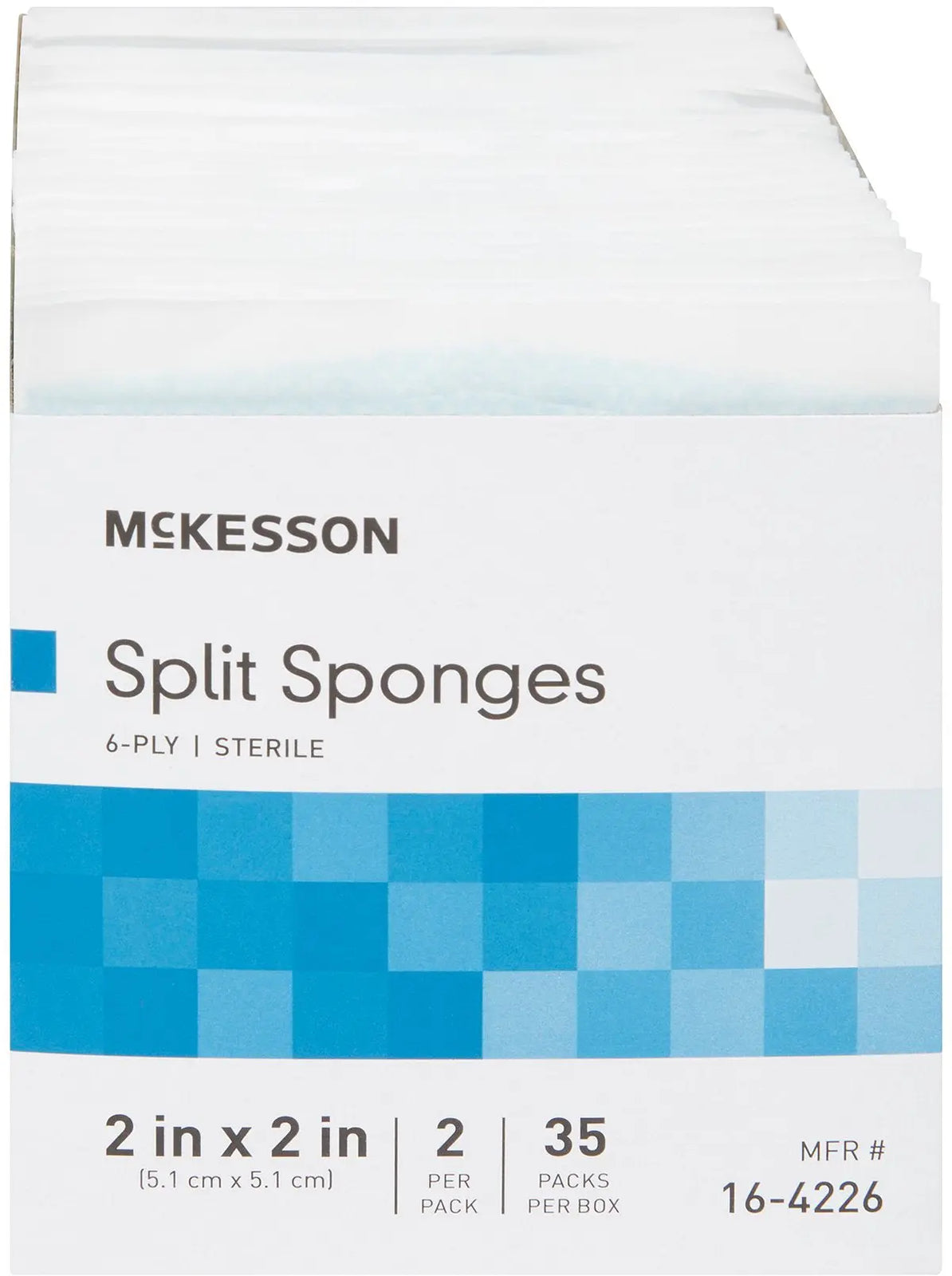 McKesson Split Sponges Sterile