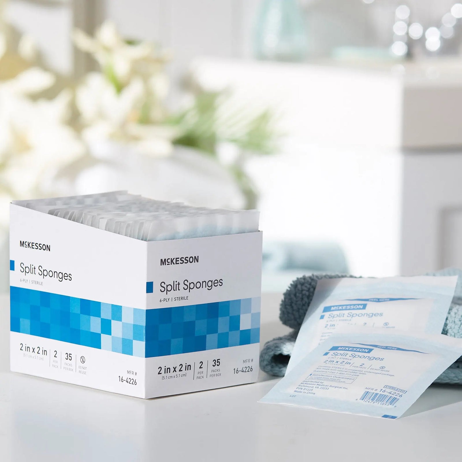 McKesson Split Sponges Sterile