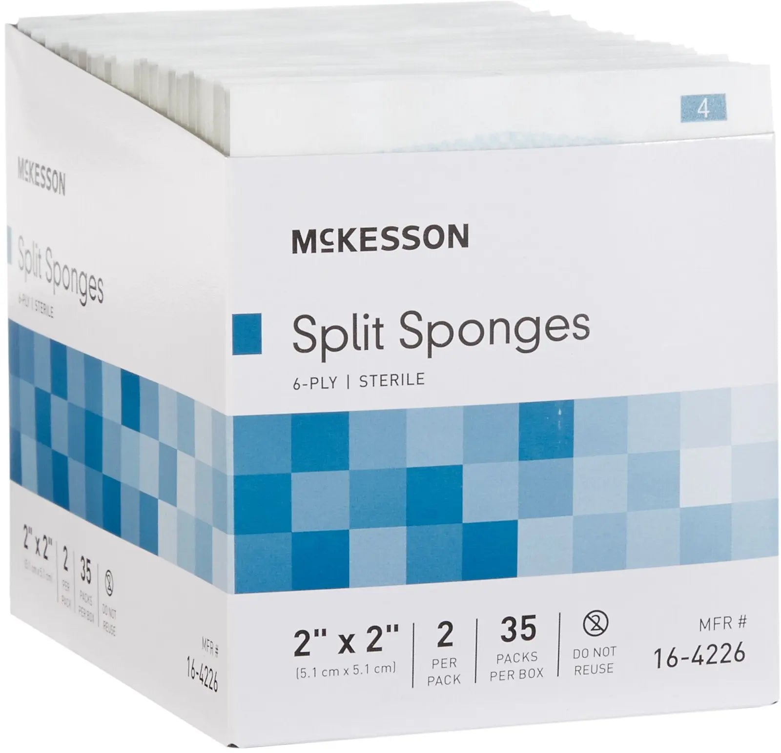 McKesson Split Sponges Sterile