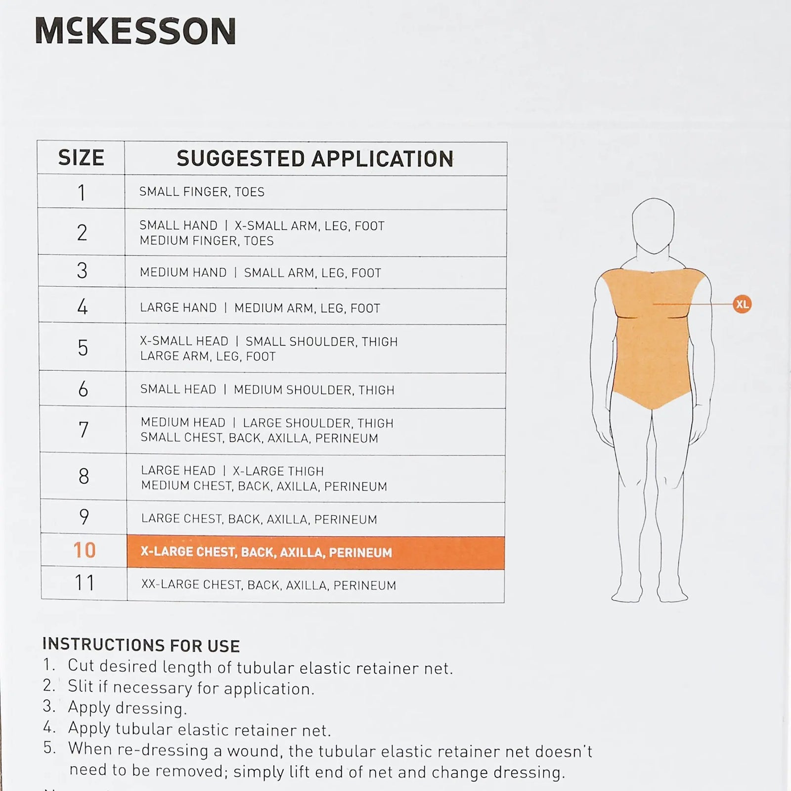 McKesson Tubular Elastic Retainer Net
