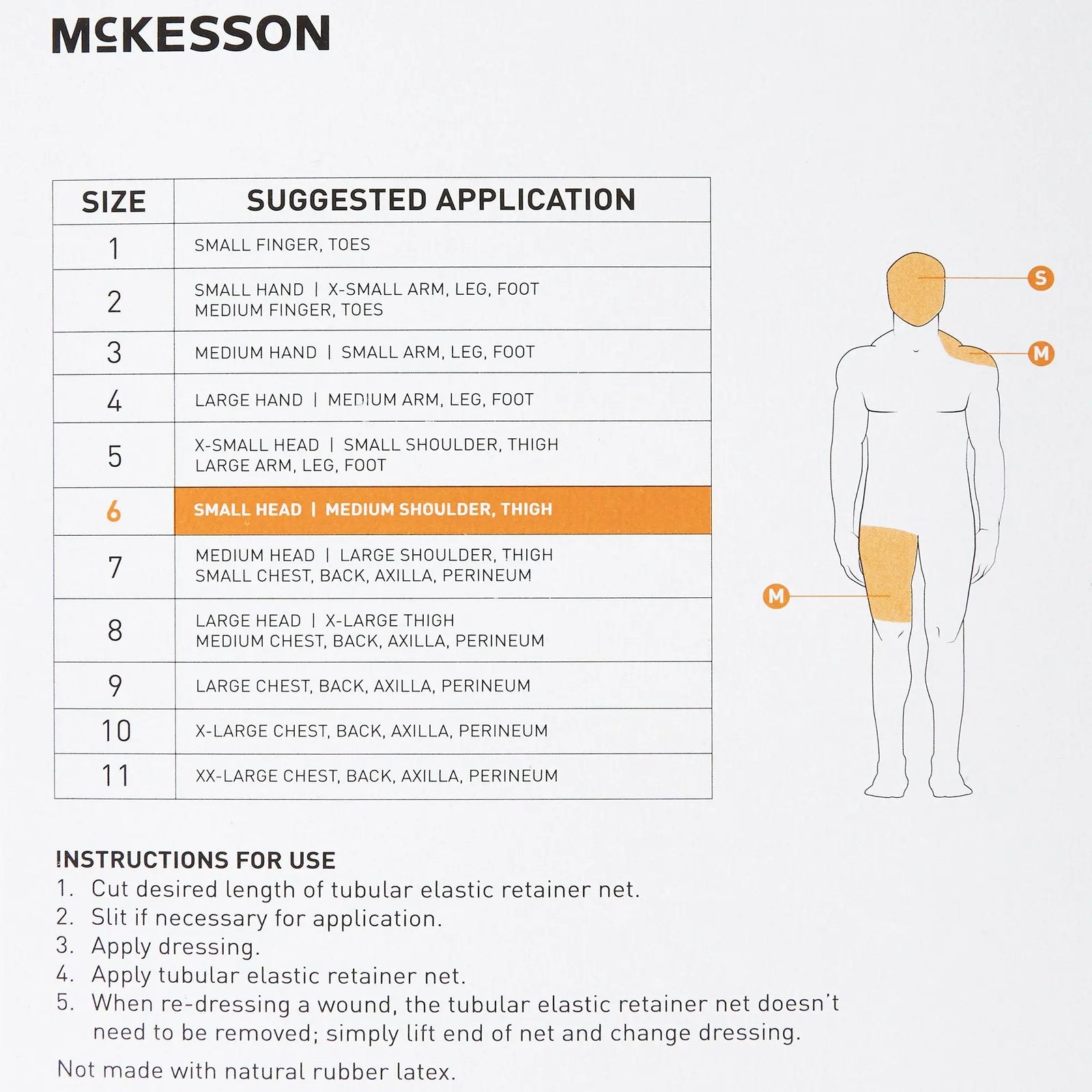 McKesson Tubular Elastic Retainer Net