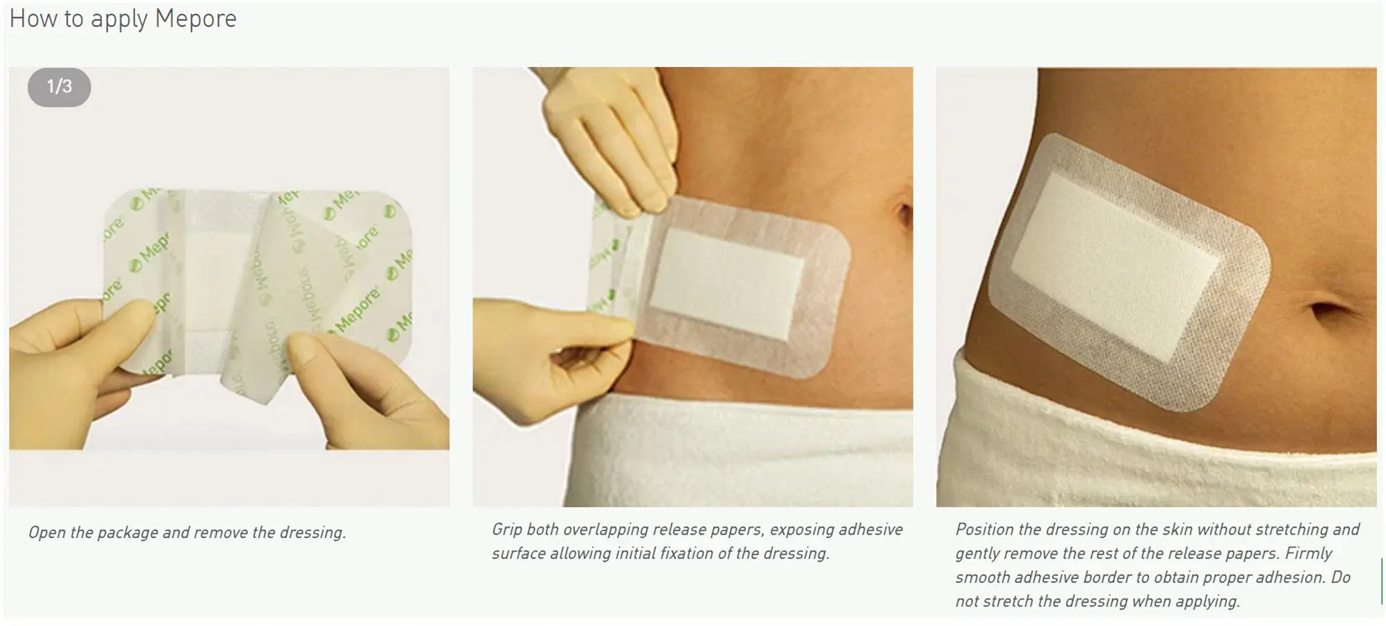 Mepore Breathable Self-Adhesive Dressing