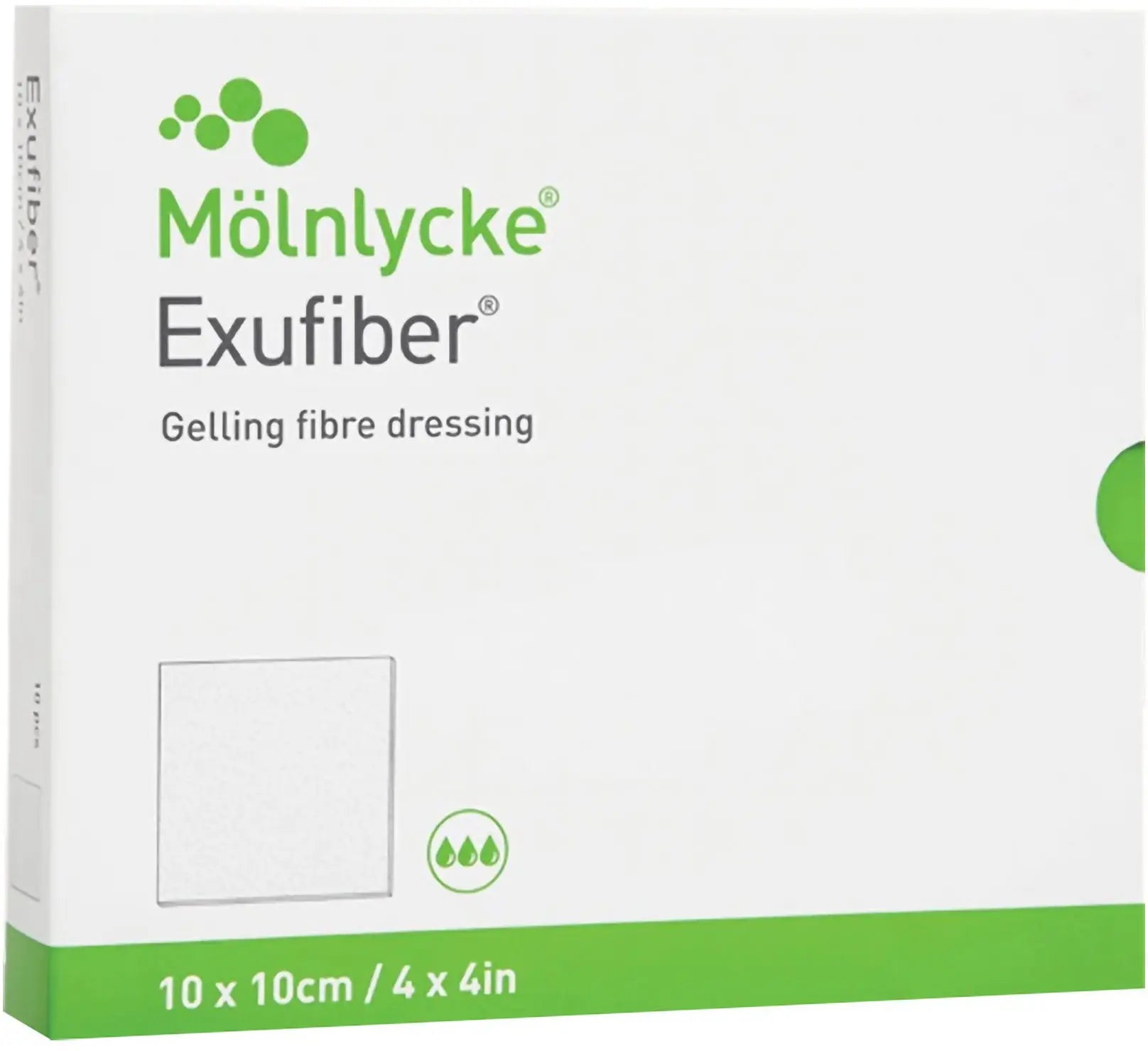 Molnlycke Exufiber Gelling Fiber Dressing