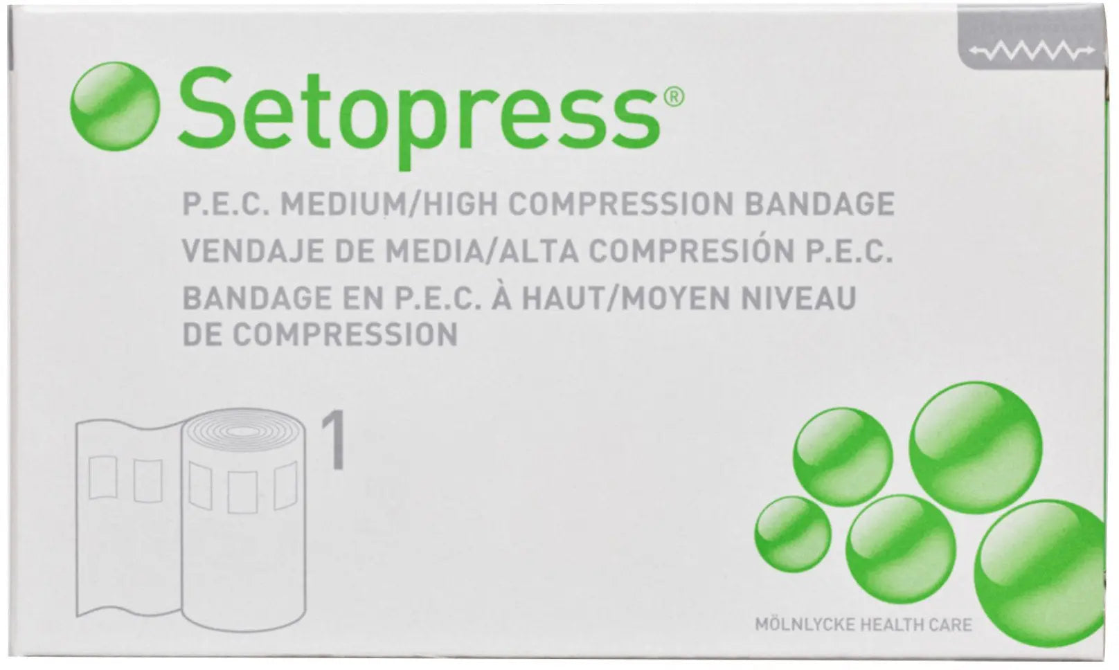 Molnlycke Setopress P.E.C. Medium/High Compression Bandage