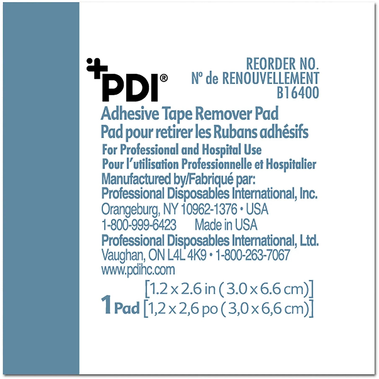 PDI Adhesive Tape Remover Pad
