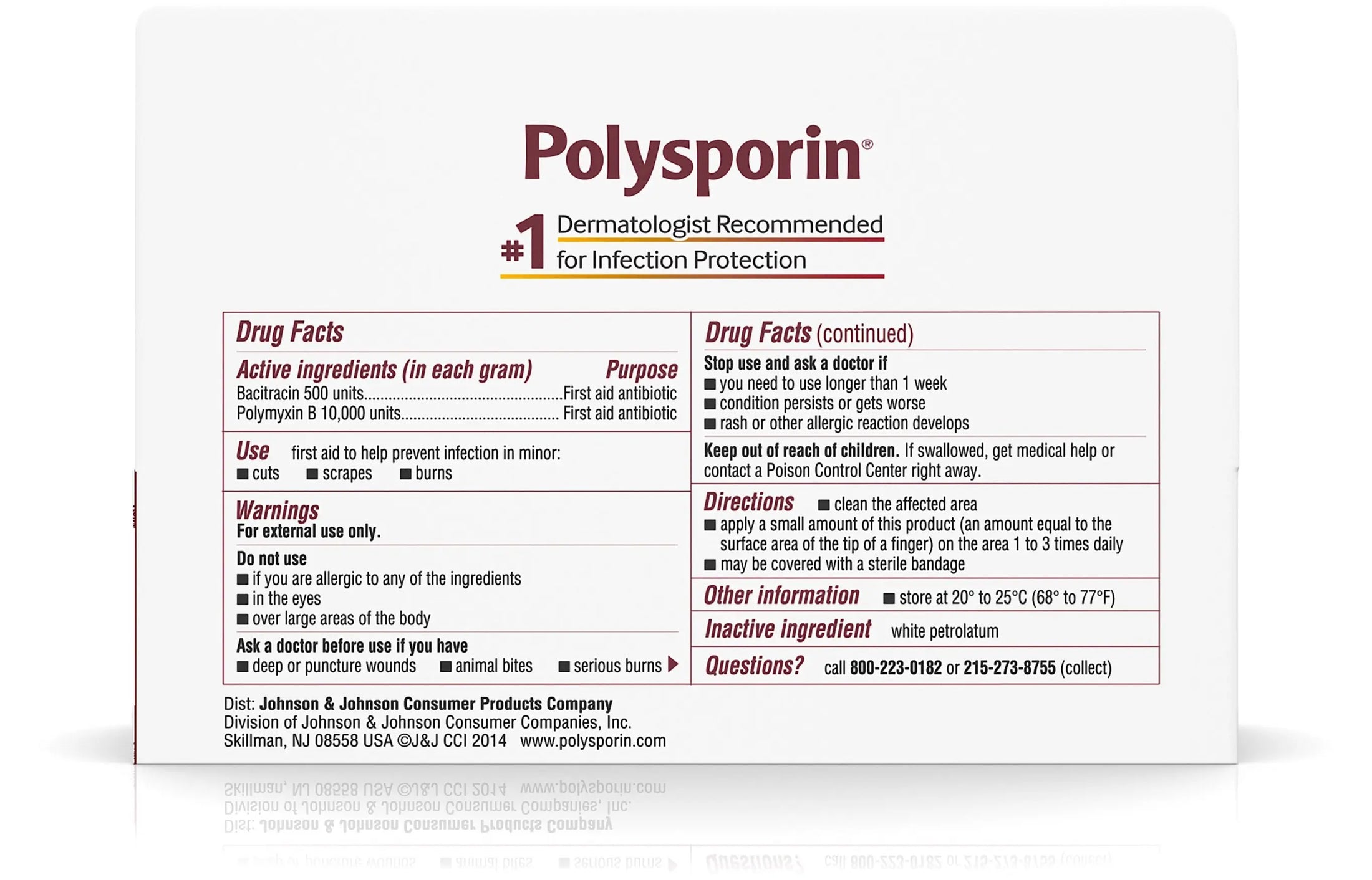 Polysporin Bacitracin Zinc Polymyxin B Sulfate First Aid Antibiotic