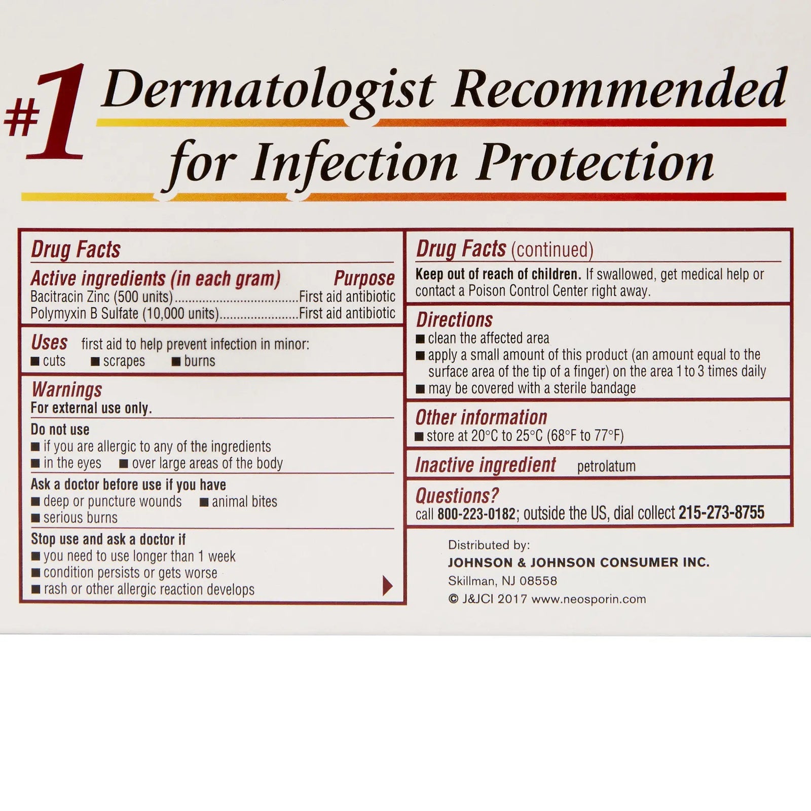 Polysporin Bacitracin Zinc Polymyxin B Sulfate First Aid Antibiotic