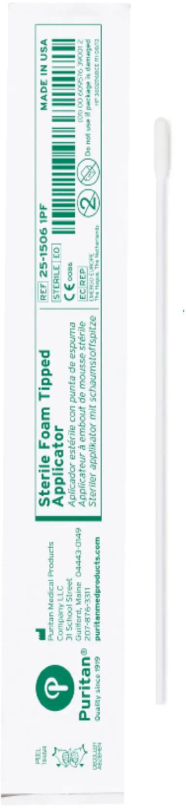 Puritan Sterile Standard Foam Swab with Polystyrene Handle