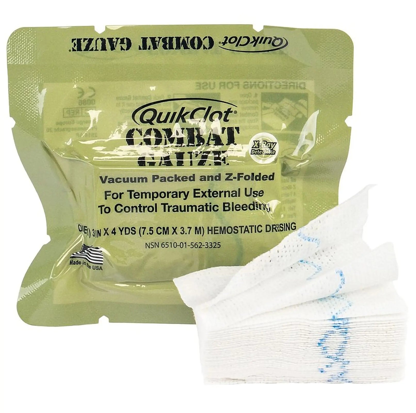Quikclot Combat Gauze Hemostatic Dressing