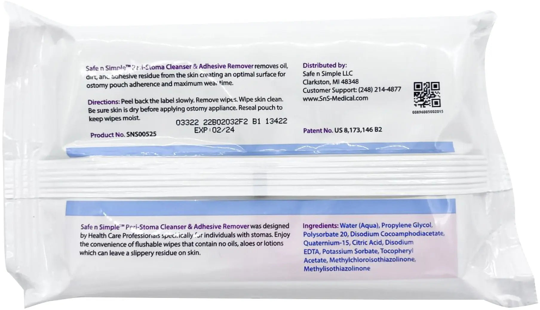 Safe N Simple Peri-Stoma Cleanser & Adhesive Remover