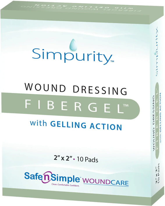 Safe N Simple Simpurity FiberGel Wound Dressing with Gelling Action