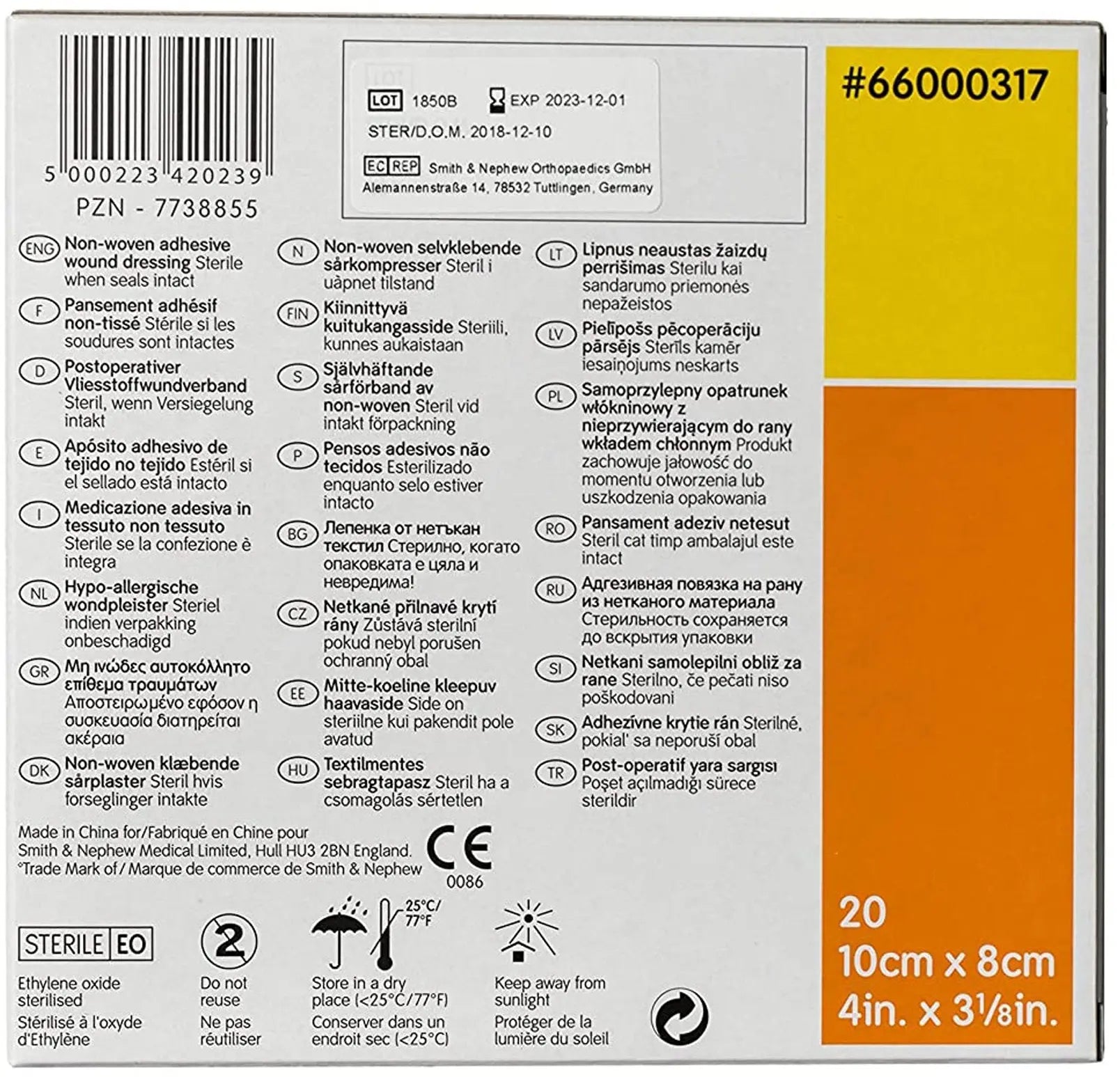 Smith & Nephew Primapore Adhesive Dressing
