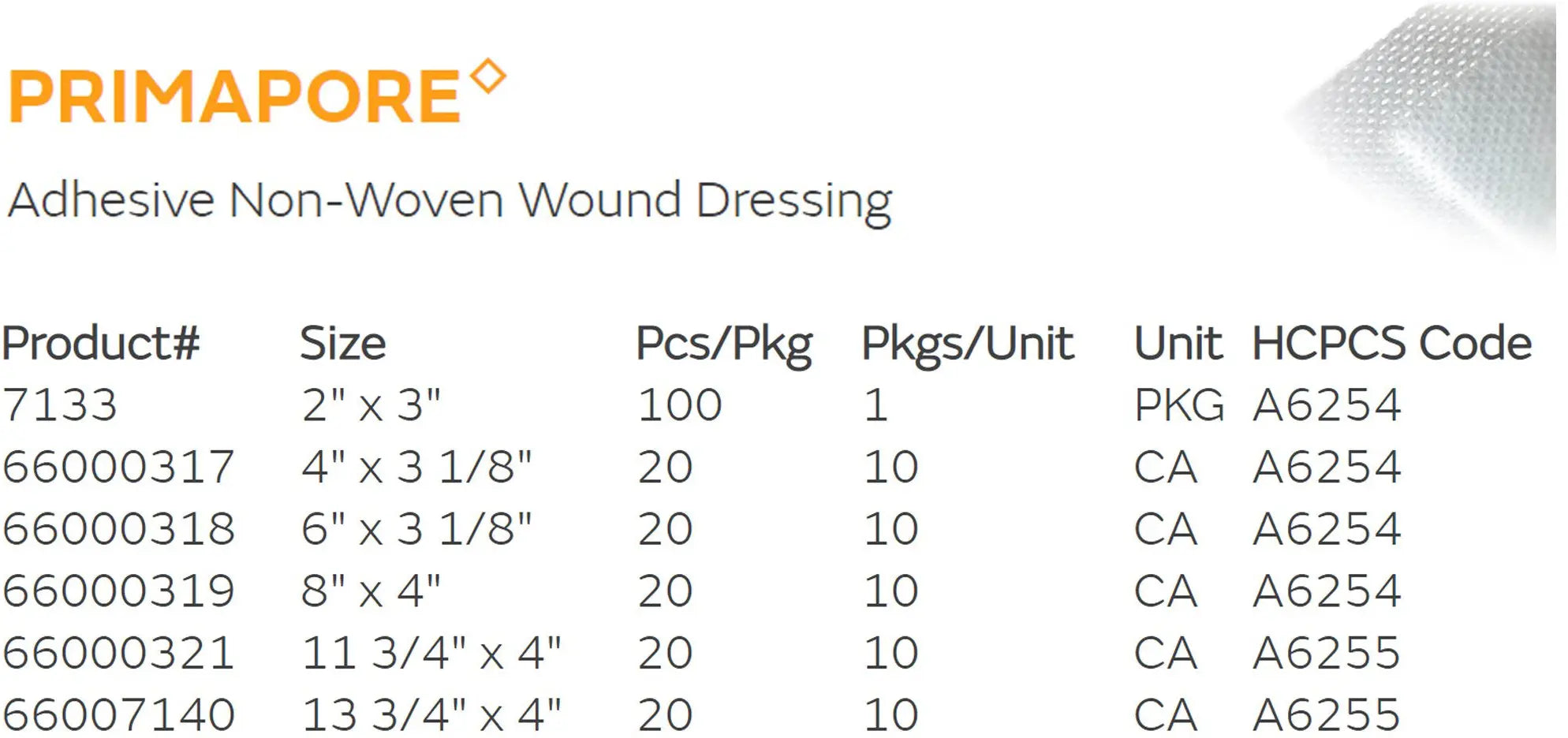 Smith & Nephew Primapore Adhesive Dressing