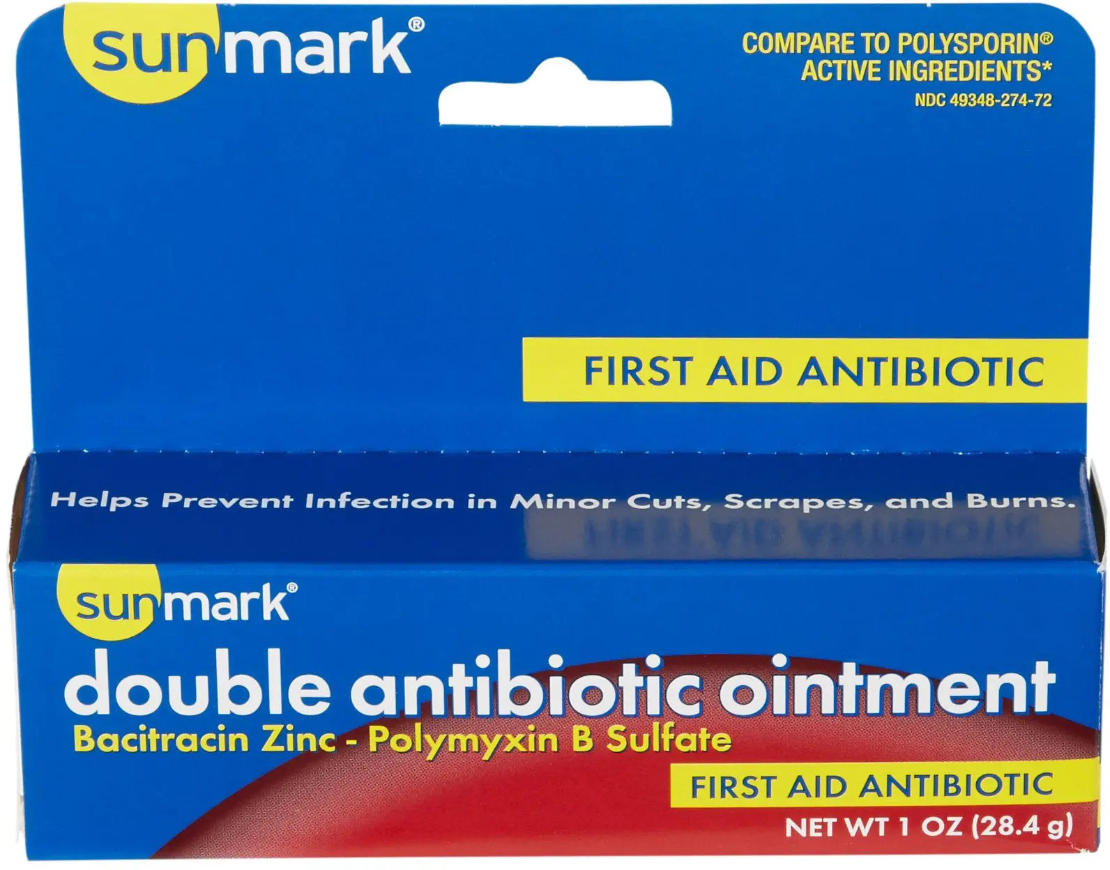 Sunmark Double Antibiotic Ointment With Bacitracin and Polymyxin B Sulfate
