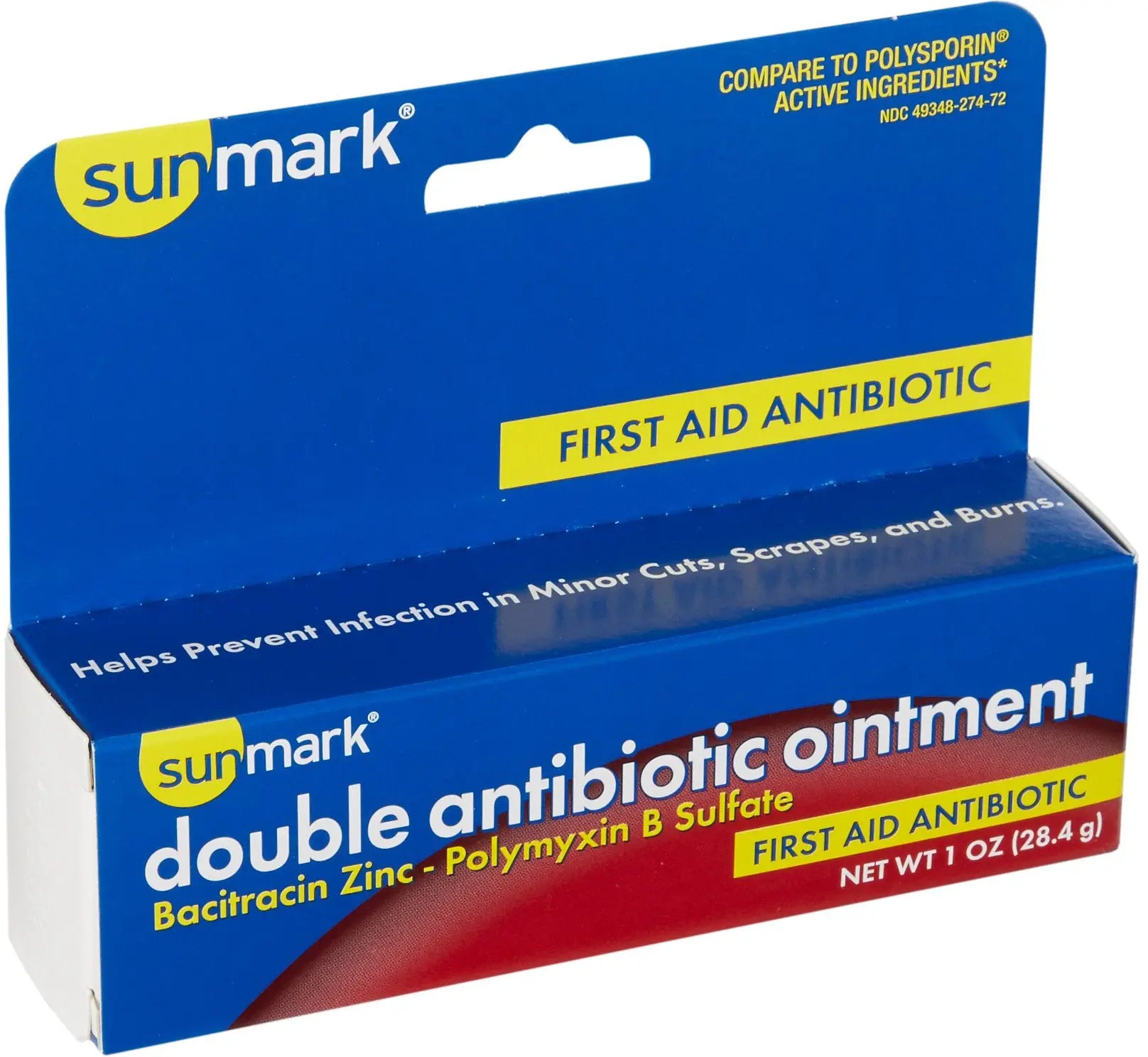 Sunmark Double Antibiotic Ointment With Bacitracin and Polymyxin B Sulfate