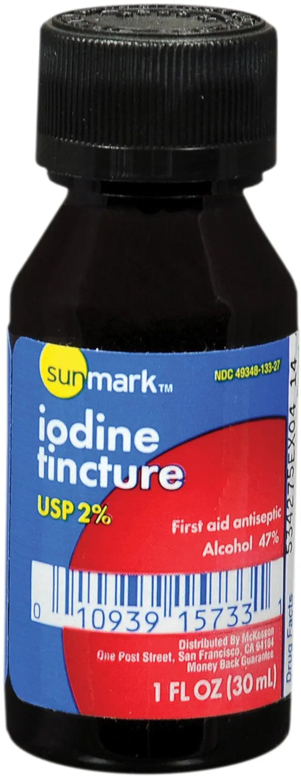 Sunmark Iodine Tincture USP 2% First Aid Antiseptic
