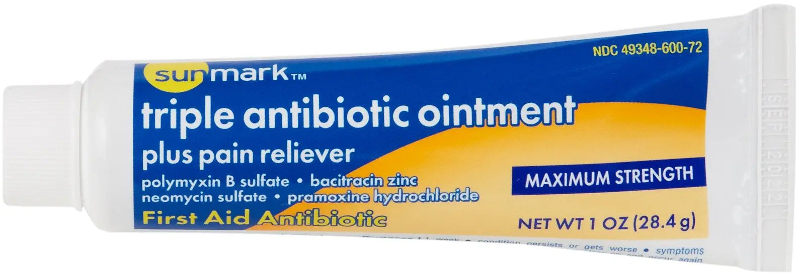 Sunmark Triple Antibiotic Ointment plus Pain Reliever