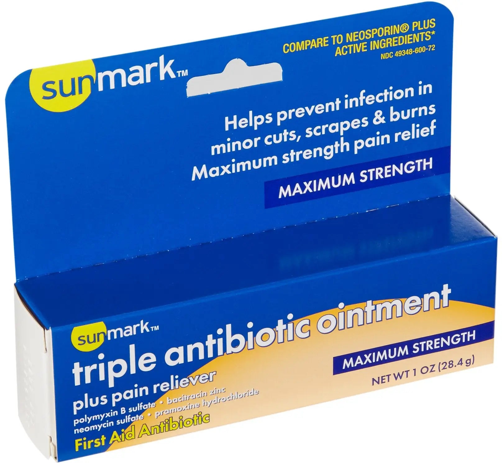 Sunmark Triple Antibiotic Ointment plus Pain Reliever