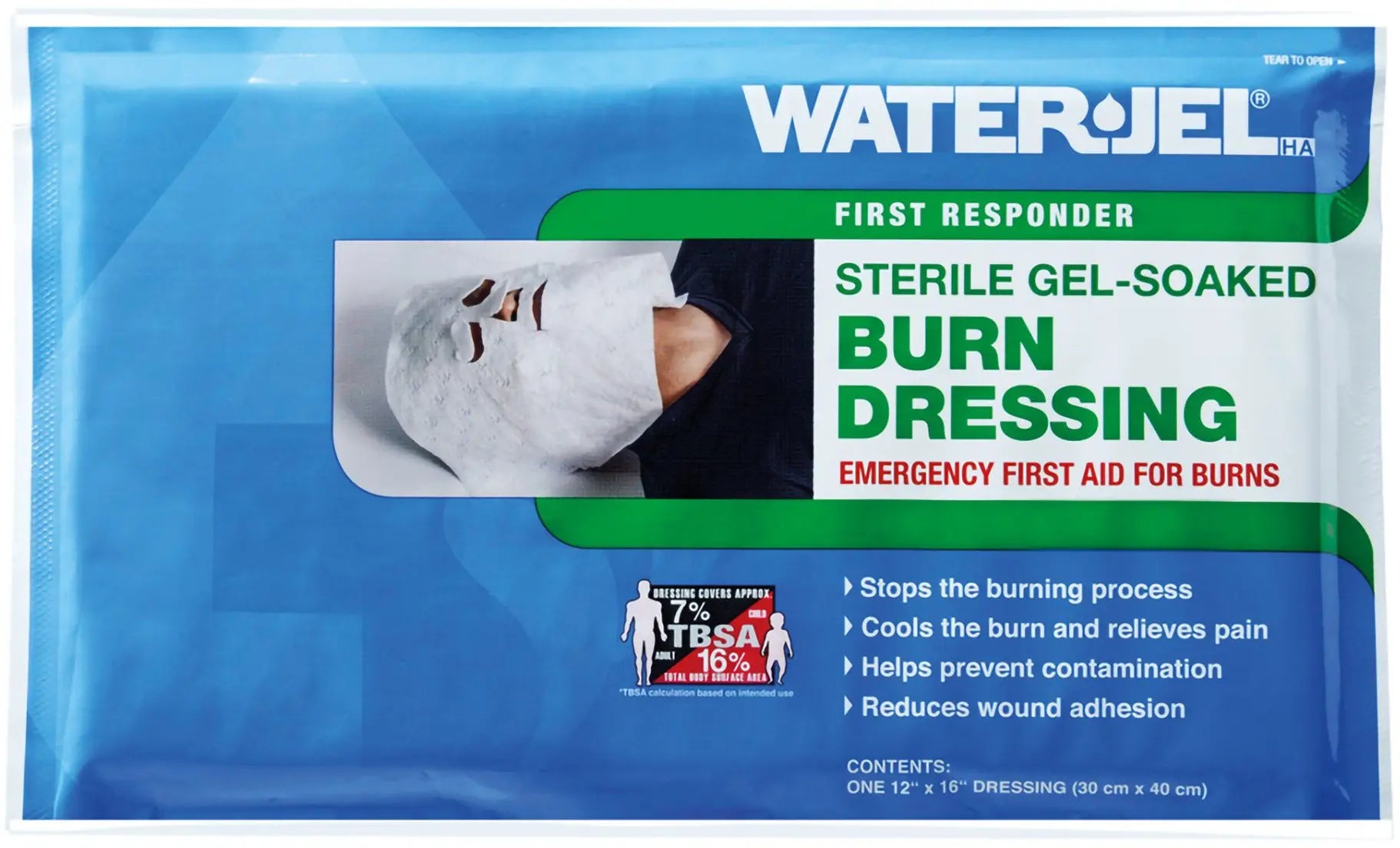 Water Jel Sterile Gel-Soaked Burn Dressing