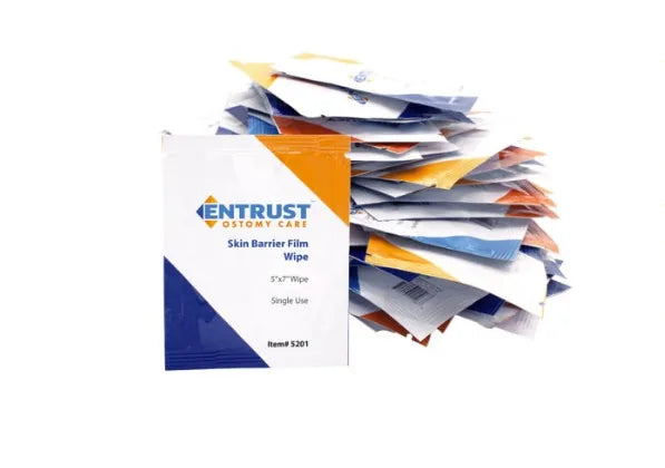 Fortis Entrust Alcohol-Free No-Sting Skin Barrier Film Wipes, 5 x 7