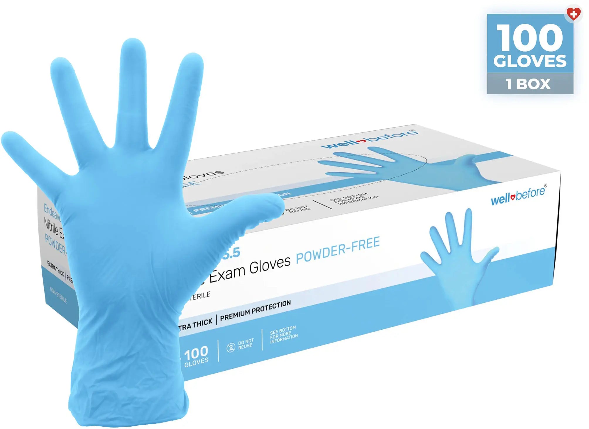 WellBefore Endeavor Nitrile Examination Gloves