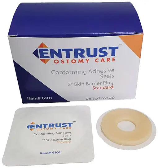 Fortis Entrust Ostomy Skin Barrier Rings, 2-Inch, Extended Wear