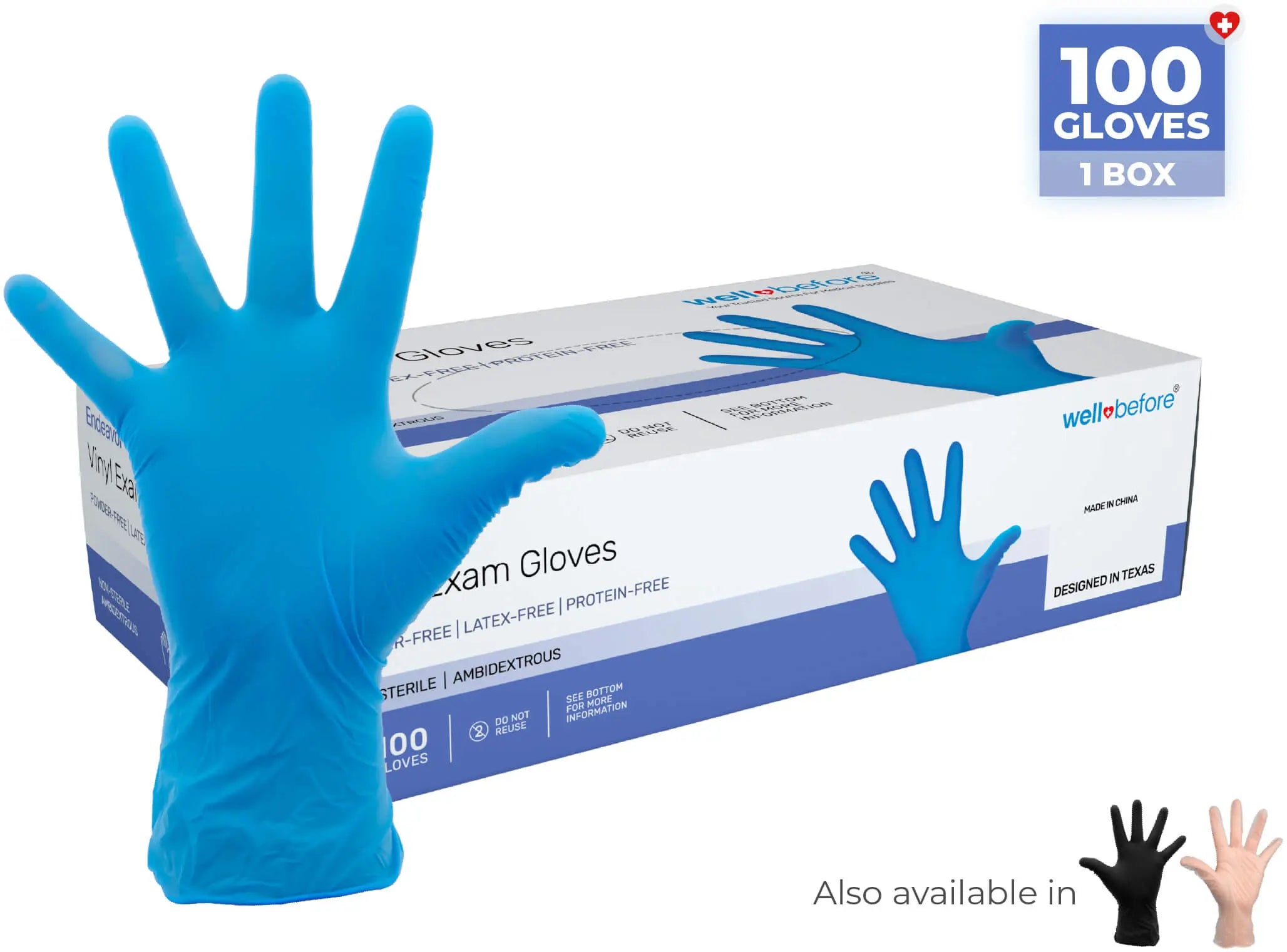 WellBefore Endeavor Vinyl Examination Gloves