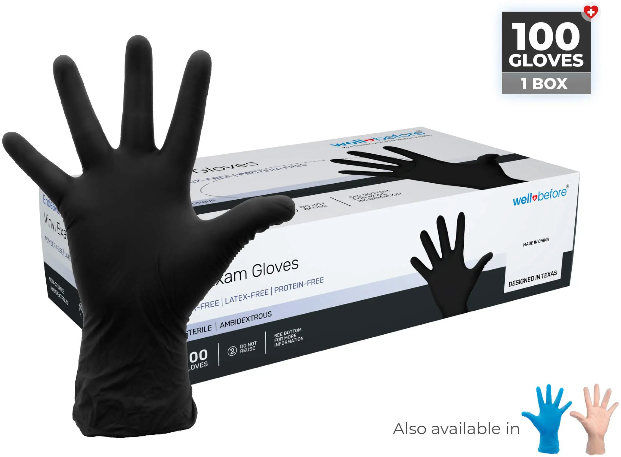 WellBefore Endeavor Vinyl Examination Gloves