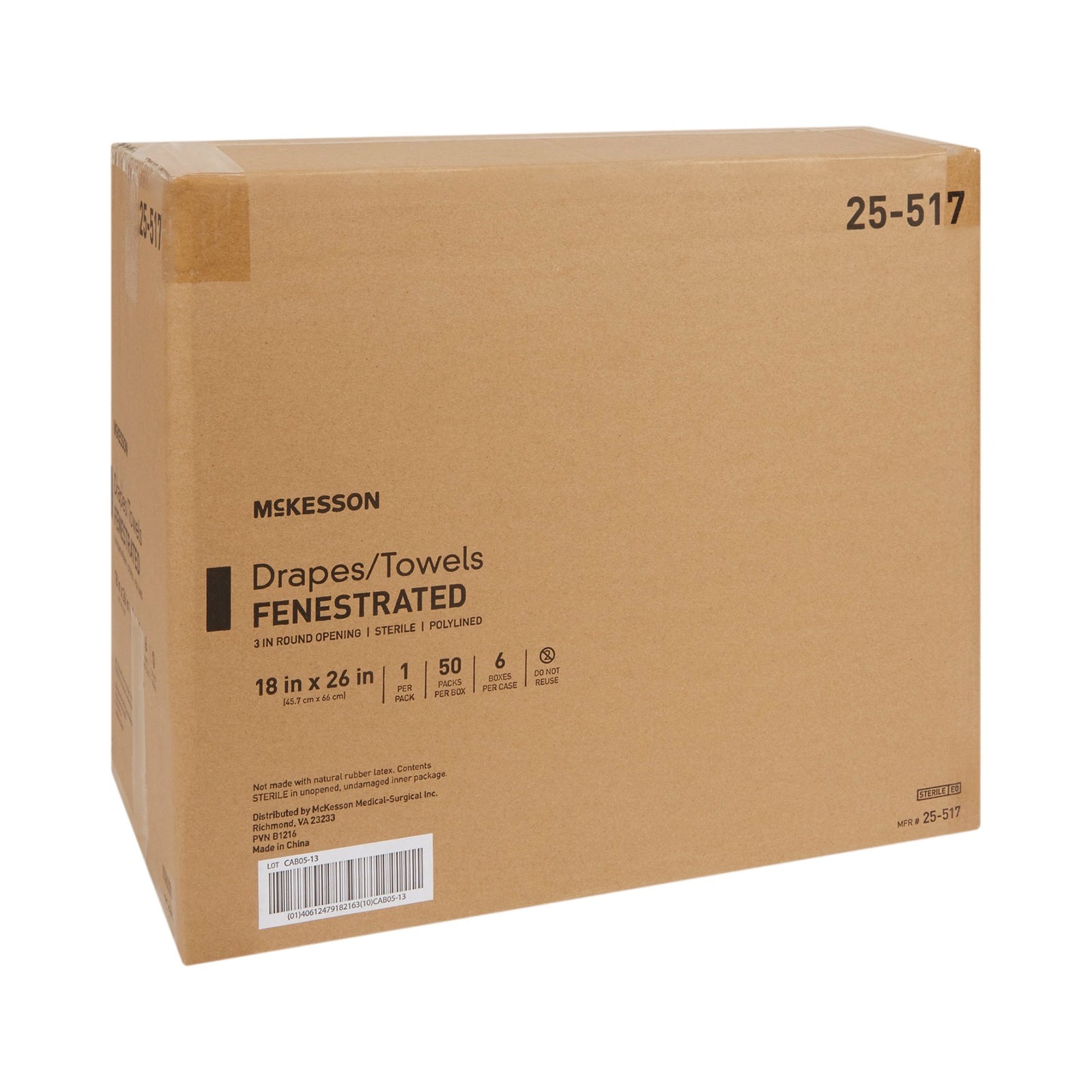 McKesson Poly Lined Towel Drape