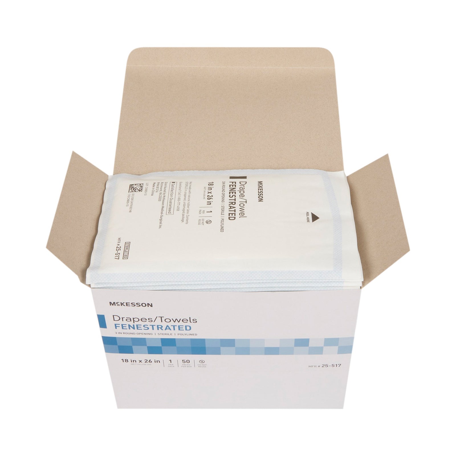 McKesson Poly Lined Towel Drape