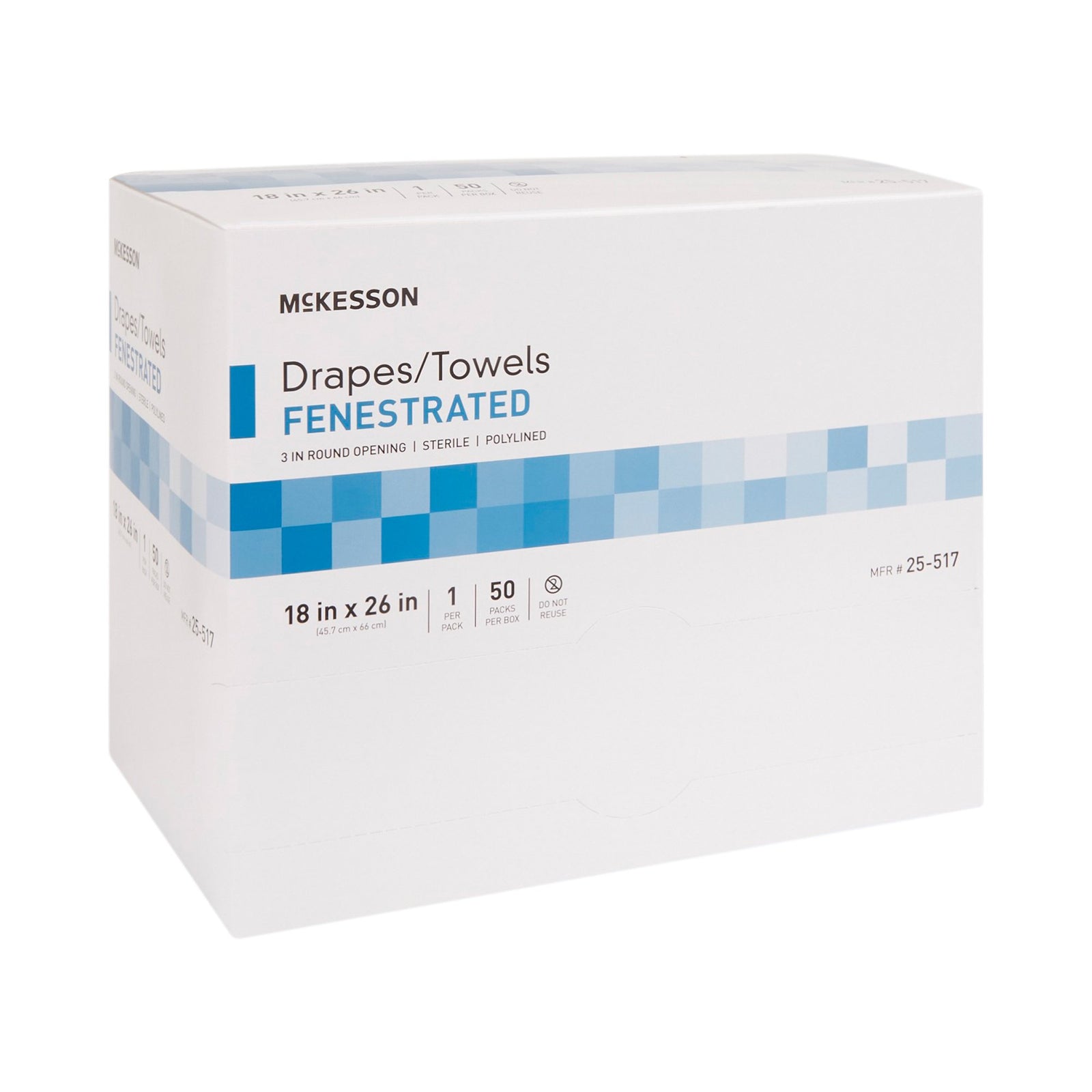 McKesson Poly Lined Towel Drape