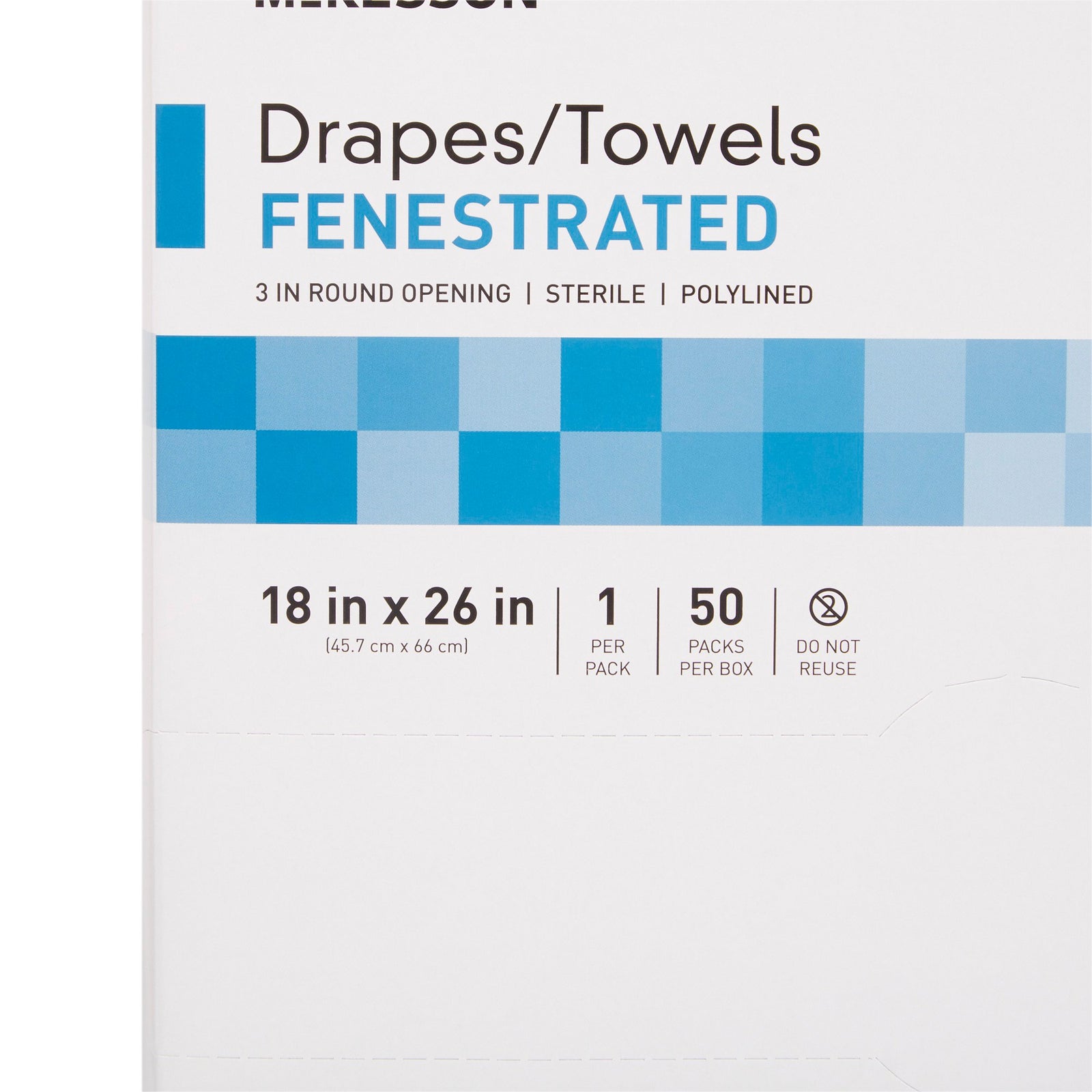 McKesson Poly Lined Towel Drape