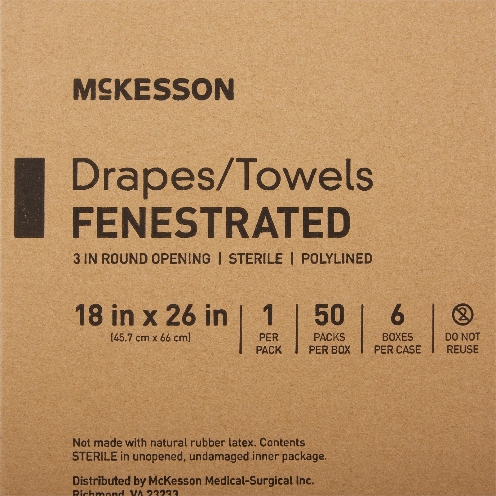 McKesson Poly Lined Towel Drape