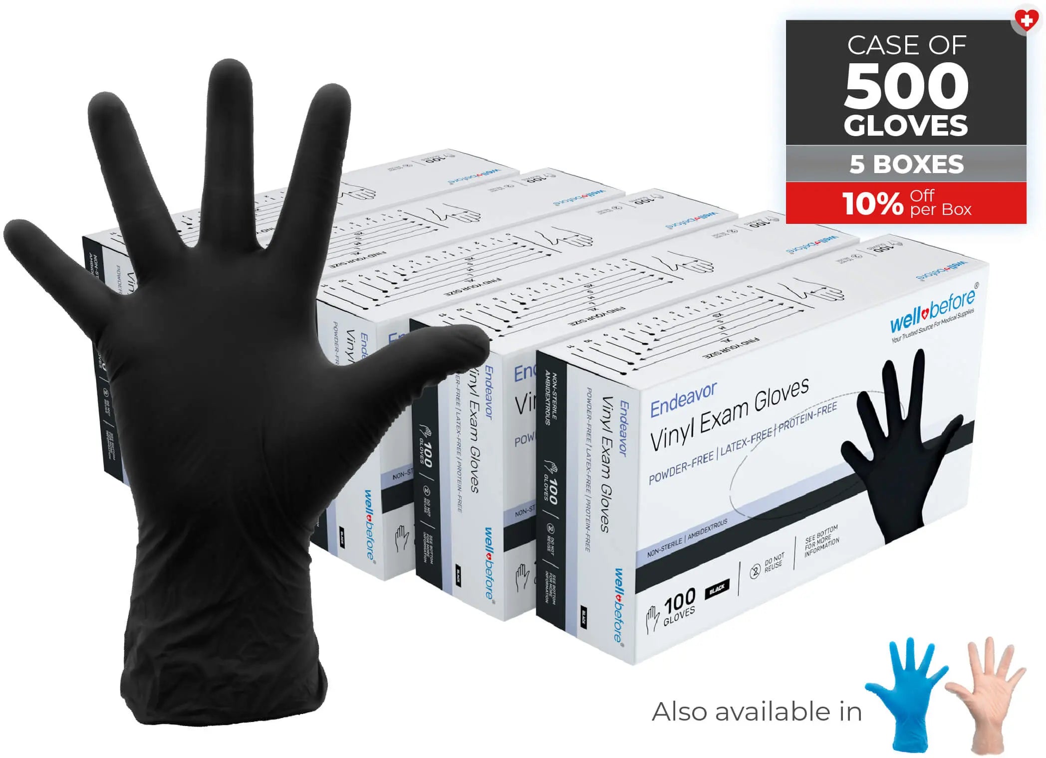 WellBefore Endeavor Vinyl Examination Gloves For Bulk Orders