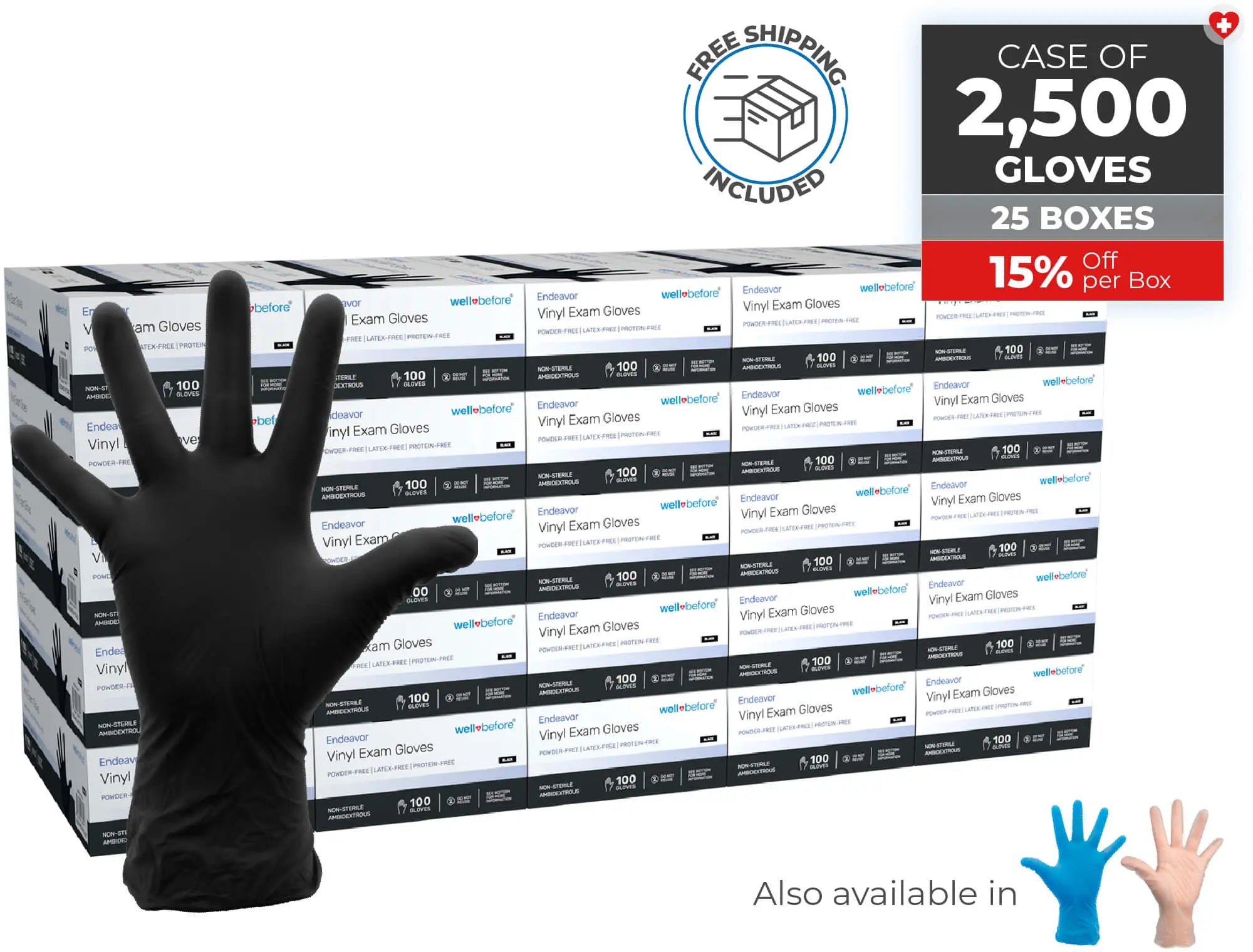 WellBefore Endeavor Vinyl Examination Gloves For Bulk Orders