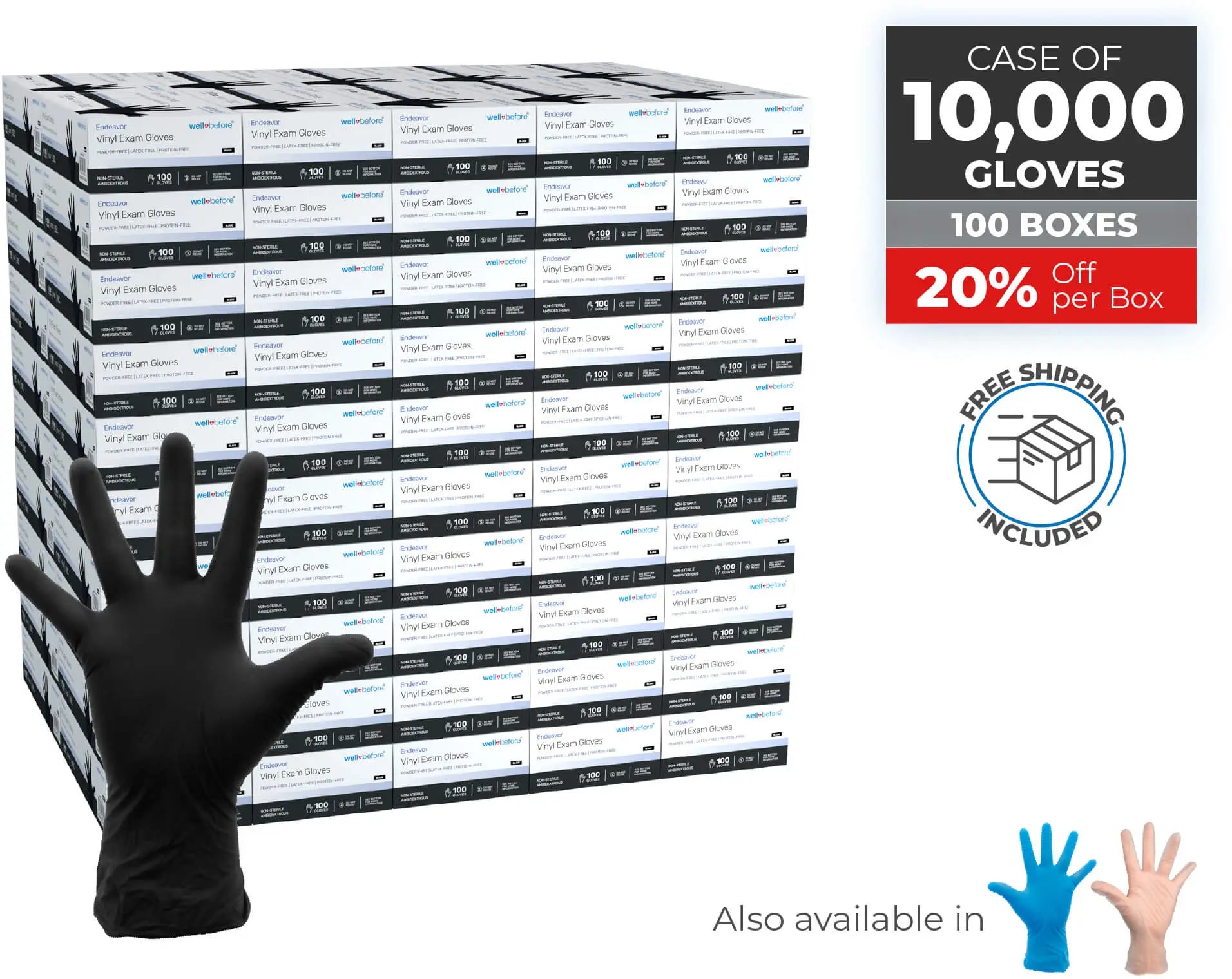 WellBefore Endeavor Vinyl Examination Gloves For Bulk Orders