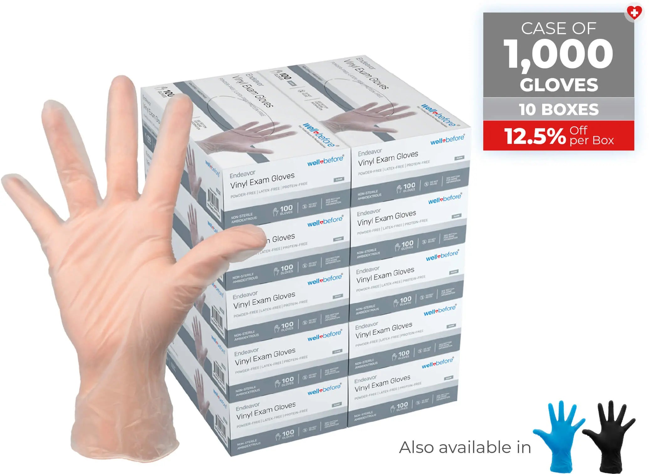 WellBefore Endeavor Vinyl Examination Gloves For Bulk Orders