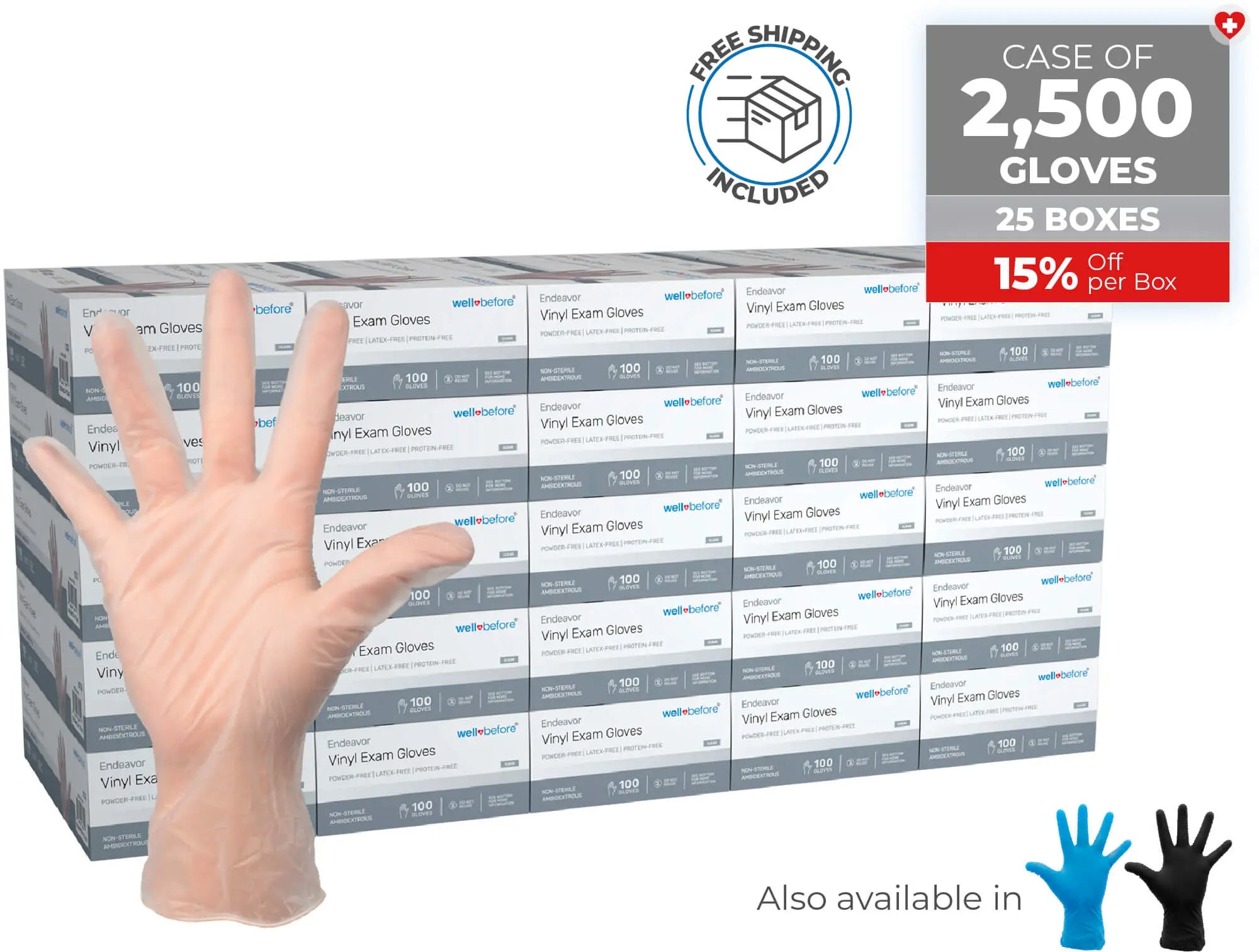 WellBefore Endeavor Vinyl Examination Gloves For Bulk Orders