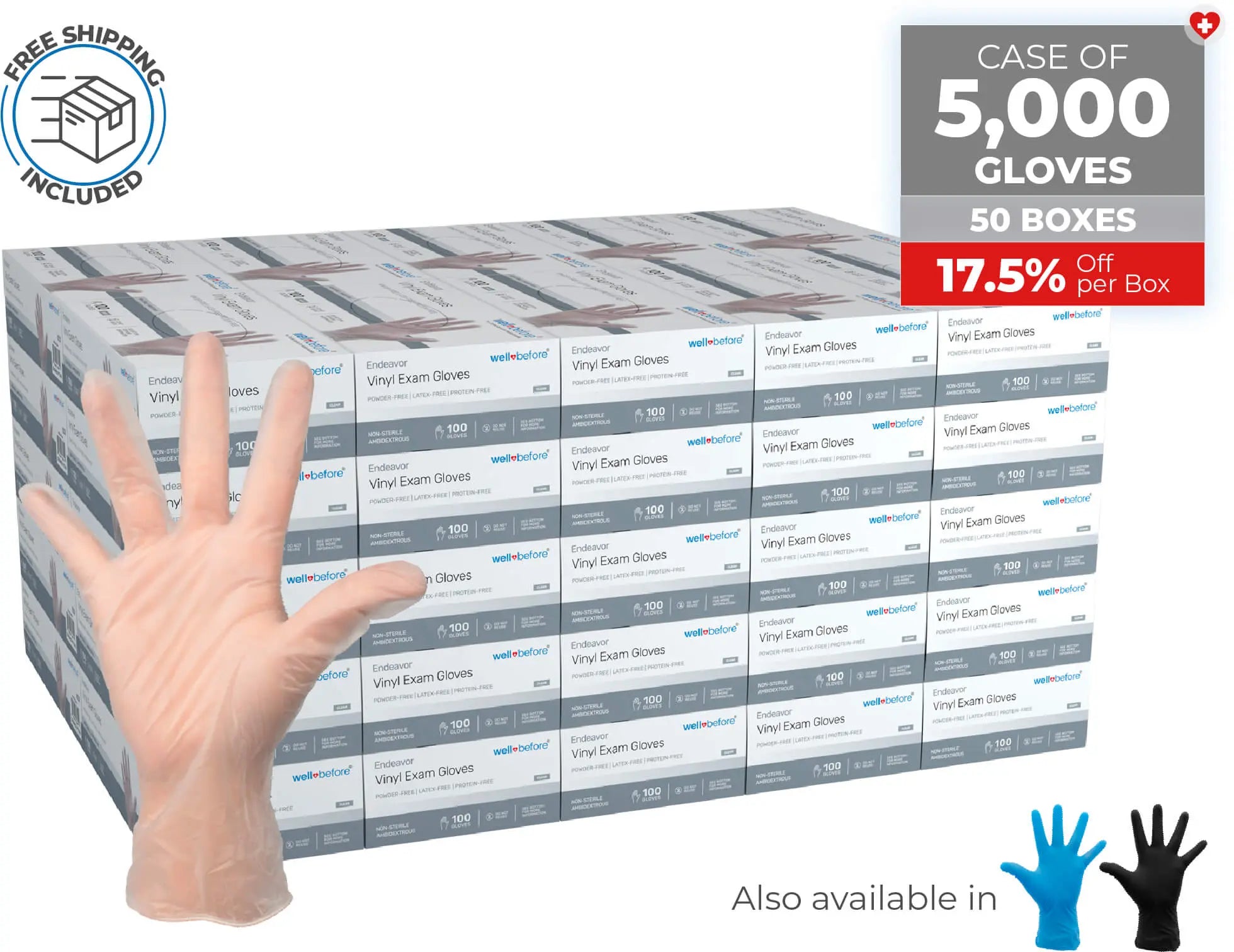 WellBefore Endeavor Vinyl Examination Gloves For Bulk Orders