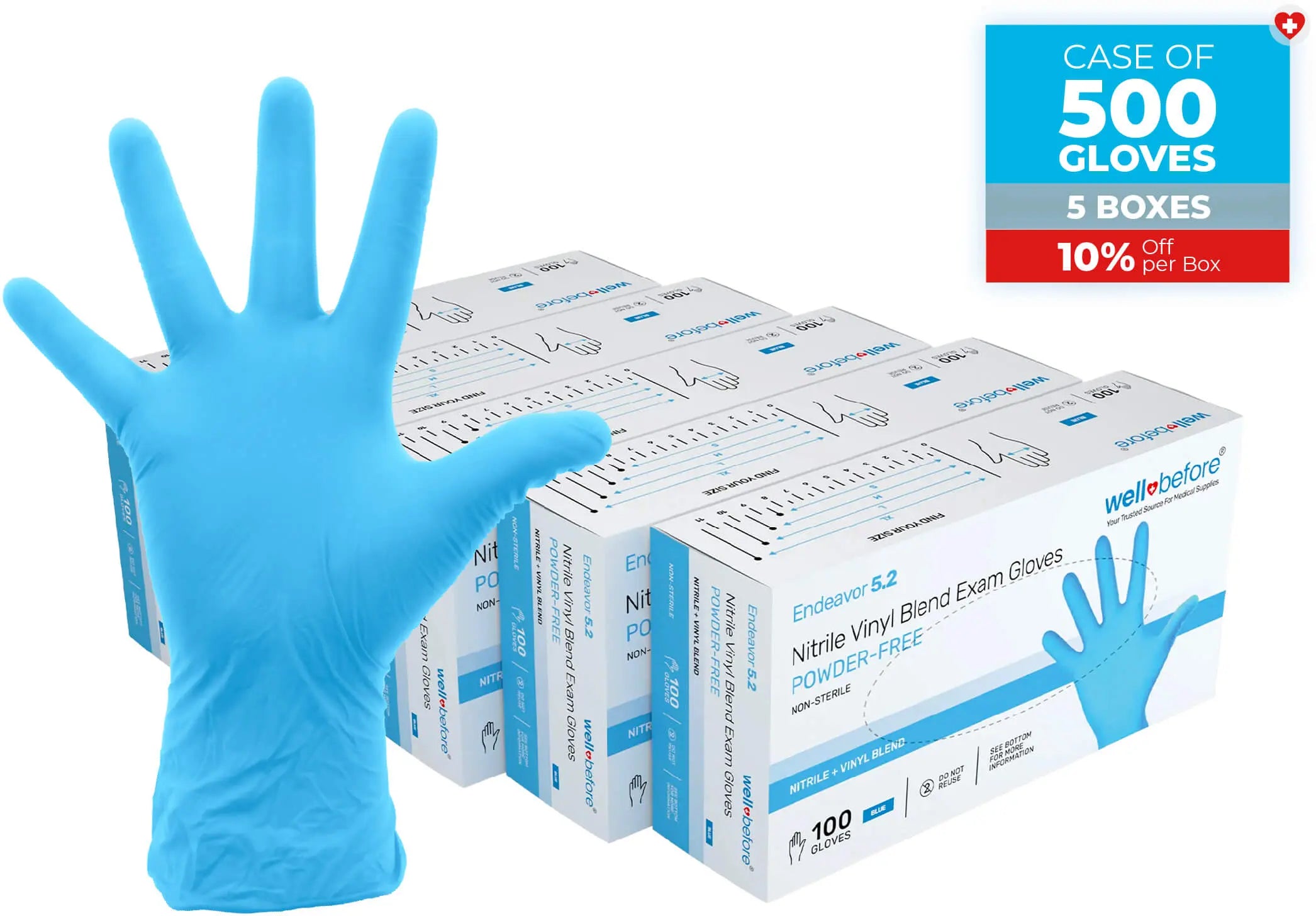 WellBefore Endeavor Vinyl Examination Gloves For Bulk Orders