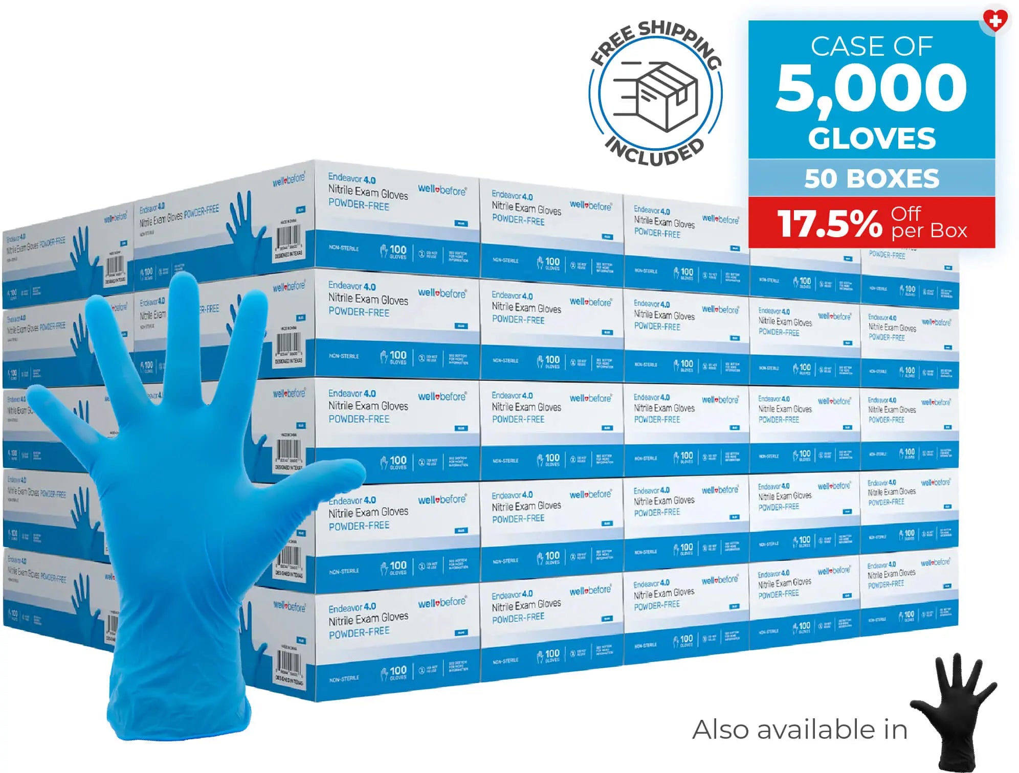 WellBefore Endeavor Nitrile Examination Gloves For Bulk Orders