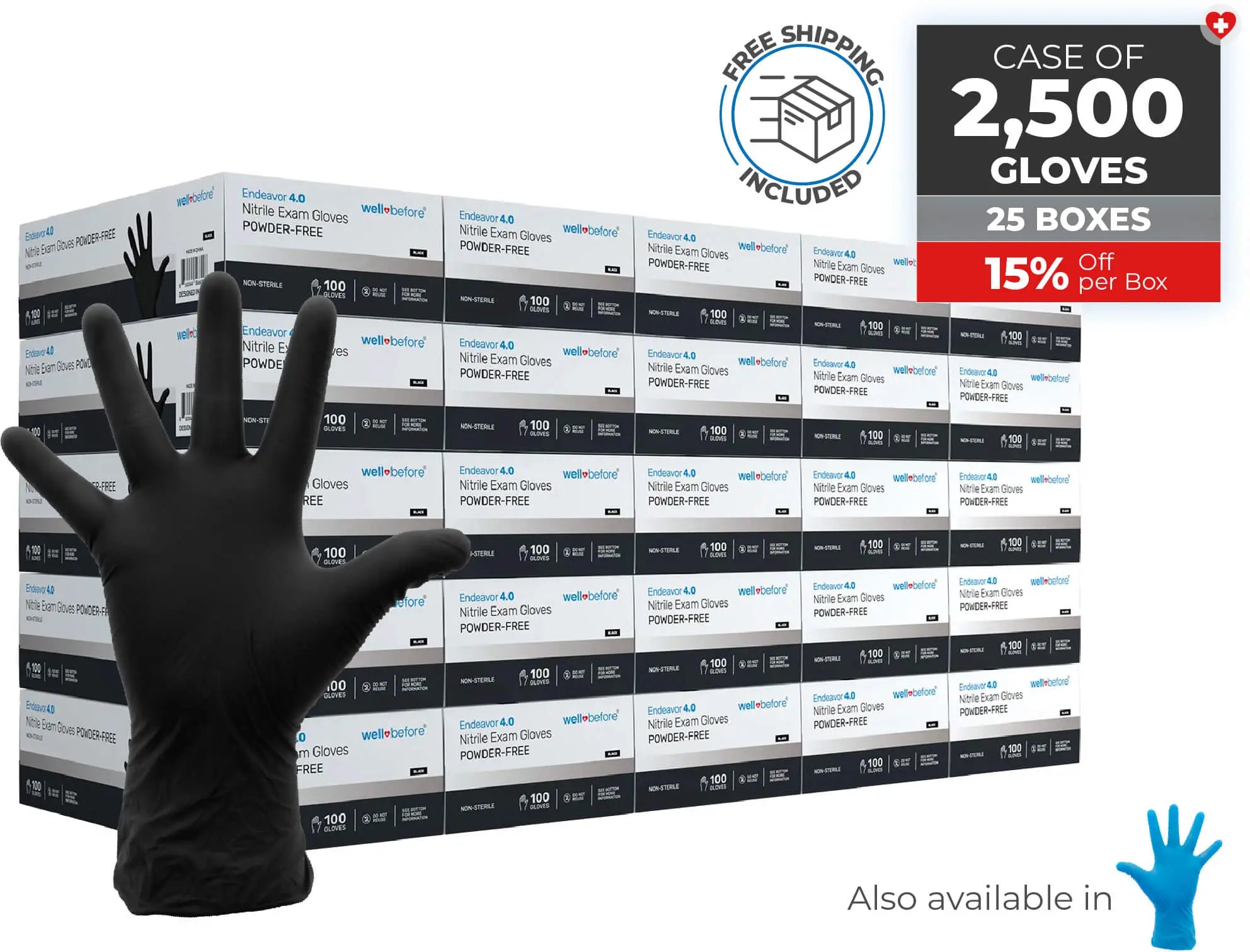 WellBefore Endeavor Nitrile Examination Gloves For Bulk Orders