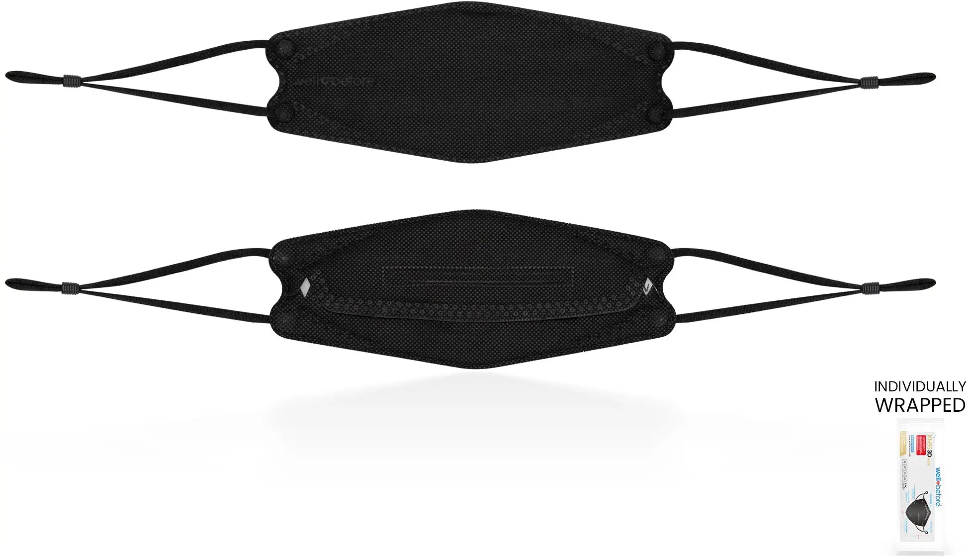 KN95 3D Face Mask | Comfort 3D Fit, Adjustable Ear Loops - Bag of 10