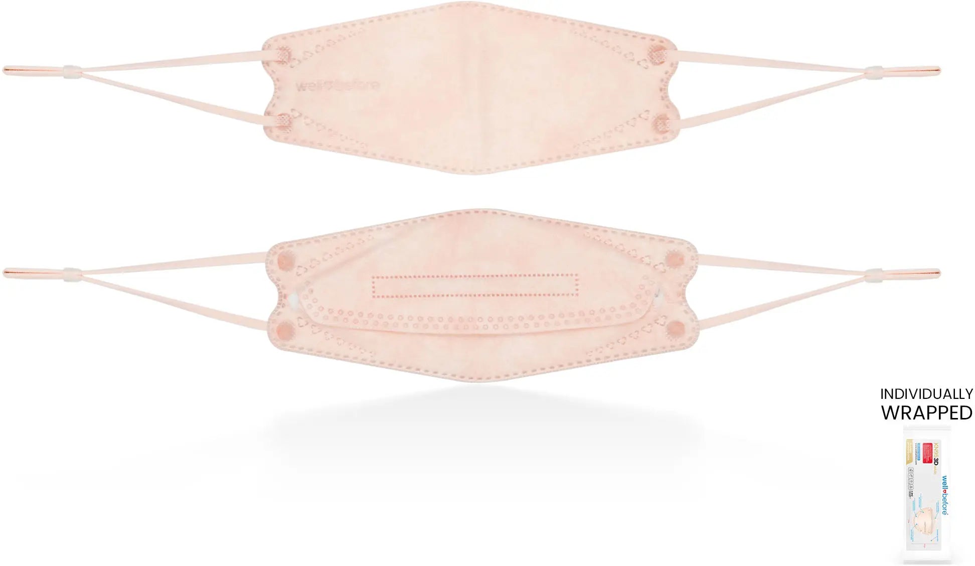 KN95 3D Face Mask | Comfort 3D Fit, Adjustable Ear Loops - Bag of 10